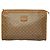 Céline Clutch in tela Macadam CELINE PVC Beige Oro Auth bs28469 D'oro - vista 13