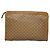 Céline Clutch in tela Macadam CELINE PVC Beige Oro Auth bs28469 D'oro - vista 2