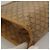 Céline Clutch in tela Macadam CELINE PVC Beige Oro Auth bs28469 D'oro - vista 8