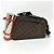 Borsa a spalla Biker Monogram Macassar di Louis Vuitton Marrone - vista 2