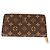 Cartera Zippy Monogram Louis Vuitton Castaño Fucsia Monograma - vista 7