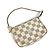 Mini Pochette Accessorio Damier Azur Louis Vuitton Bianco Giallo