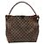 Sac à main hobo Damier Kaisa de Louis Vuitton Marron Noir Damier ebène