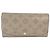 Damen Leder Langbörse Louis Vuitton M60144 Beige Lila