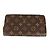 Cartera Zippy Monogram Louis Vuitton Castaño Monograma