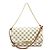 Borsa 3 in 1 Louis Vuitton Damier Azur Favorite MM Marrone Bianco