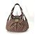 Borsa Tote Louis Vuitton Damier Sistine GM Marrone Damier ebene