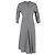Maje Rava gestreiftes Twill-Midikleid aus schwarzer Viskose