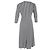 Maje Rava gestreiftes Twill-Midikleid aus schwarzer Viskose - Ansicht 3