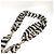 Stola in seta marrone e bianca Louis Vuitton Bianco - vista 5