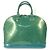 Louis Vuitton Monogram Vernis Alma GM Tote Bag Grün