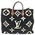 Borsa tote On the Go GM in Monogram Louis Vuitton Marrone Beige Monogramma