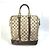 Borsa a Spalla Damieren Cabas Louis Vuitton Marrone Bianco - vista 2