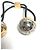 Accessorio per capelli Scrunchie Planet LV di Louis Vuitton Argento D'oro - vista 3