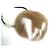 Louis Vuitton Brown and White Fur Hair Tie
