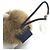Louis Vuitton Brown and White Fur Hair Tie - view 6