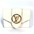 Billetera compacta tri-fold Pont Neuf Louis Vuitton Beige