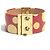 Bracciale Bangle a Pois Yayoi Kusama di Louis Vuitton Bianco Rosso