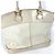 Borsa Tote Lockit MM Suhali di Louis Vuitton Bianco Giallo - vista 4