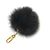 Portachiavi in peluche Fuzzy Bubble di Louis Vuitton Nero