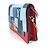 Portafoglio a Catena Flore in Denim Monogram Louis Vuitton Rosso Blu - vista 4