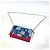 Portafoglio a Catena Flore in Denim Monogram Louis Vuitton Rosso Blu - vista 5
