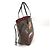 Borsa tote Neverfull MM My Monogram World Tour di Louis Vuitton Marrone Nero - Ansicht 3
