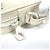 Pochette Volga Monogram Empreinte Louis Vuitton Bianco - vista 5