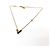 Collar Péndulo Esencial V Circle LV de Louis Vuitton Negro Dorado - vista 3