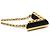 Collar Péndulo Esencial V Circle LV de Louis Vuitton Negro Dorado - vista 5
