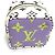 Pochette Cube Monogramma Gigante Louis Vuitton Rosa Giallo - vista 5