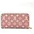 Cartera Zippy de denim Monogram Louis Vuitton Rosa
