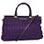 PRADA Bolso de Mano Nylon 2en1 Púrpura Dorado Auth 137460