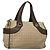 Bulgari Borsa a mano BVLGARI Logo Mania in tela beige e oro Auth bs28543 D'oro