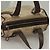 Bulgari Borsa a mano BVLGARI Logo Mania in tela beige e oro Auth bs28543 D'oro - vista 7