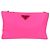 Borsa a spalla con catena Prada in nylon rosa argento autentica 134961M - vista 13