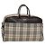 BURBERRY Nova Check Boston Tasche aus Canvas Beige Silber Authentisch ep10002
