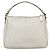 Gucci Borsa GG Supreme in PVC bianco e oro 189898 Auth 135379 D'oro - vista 2