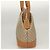 Céline Borsa a Spalla in Tela Macadam CELINE PVC Beige Oro Auth BA4513 D'oro - vista 3