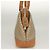 Céline Borsa a Spalla in Tela Macadam CELINE PVC Beige Oro Auth BA4513 D'oro - vista 4