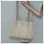 PRADA Borsa a Spalla con Catena Nylon Avorio Argento Auth 137031 Crudo - vista 23