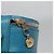 Scatola per Gioielli CHANEL Pelle Caviar Blu Oro CC Auth 136451 D'oro - vista 8
