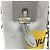 Bucket Borsa a secchiello Nano in tela Monogram Chalk bianco Louis Vuitton - vista 6