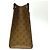 Borsa a Spalla Louis Vuitton Monogram On the Go MM Marrone - vista 3