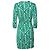 Autre Marque Diane Von Furstenberg, Vestido envelope em verde e branco - vista 3