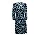 Autre Marque Diane Von Furstenberg, abito a portafoglio in blu e verde - vista 3