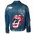 Autre Marque Giacca Rocky senza pelliccia vintage blu Rolling Stones - vista 2