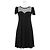 Red Valentino Stretch-Jersey-Kleid Schwarz