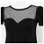 Red Valentino Stretch-Jersey-Kleid Schwarz - Ansicht 2