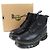 Autre Marque Dr.Martens RIKARD Polierte Glattlederstiefel Schwarz - Ansicht 2